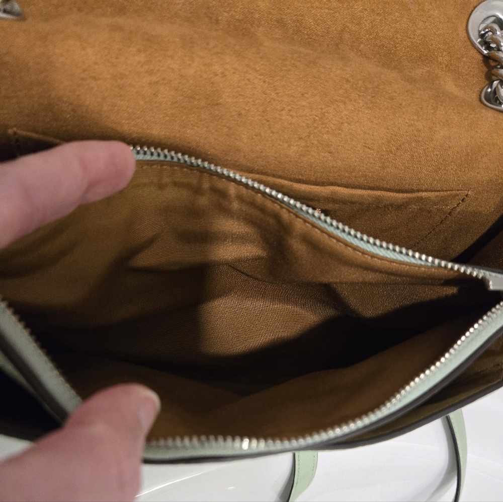 Coach 2023 Klare Chain Crossbody 25 Pistachio Leather Bag - Picture 10 of 16